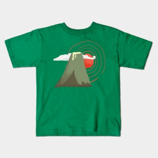 Mountain Sun and Cloud Kids T-Shirt